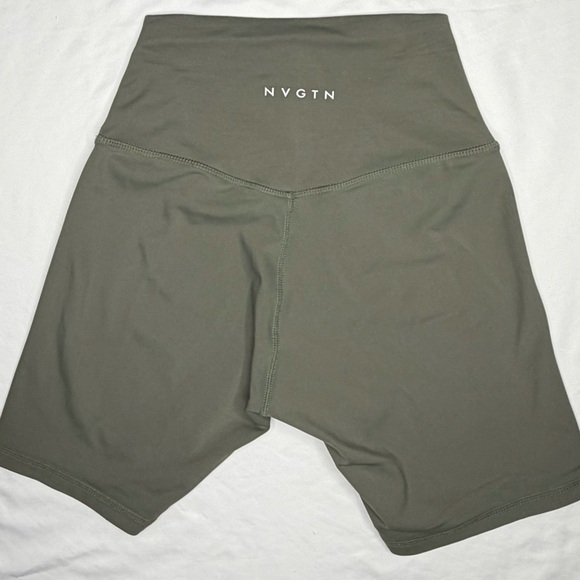 NVGTN Khaki Green Signature 2.0 Shorts - Picture 3 of 13
